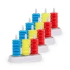 Tout Pour le Jeu 4 Abaques de tri - 4 Socles 3 tiges + 120 jetons à enfiler - petit boulier