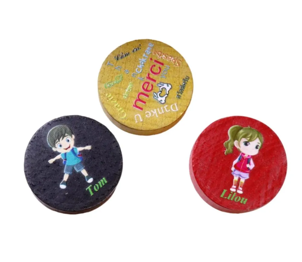 Tout Pour le Jeu 24 adhésifs ronds 40 mm transparents à imprimer