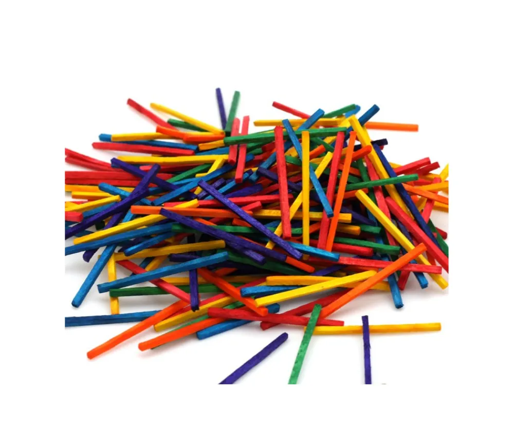 Tout Pour le Jeu 1000 allumettes 2x2x45 mm bois coloré bricolage et jeux