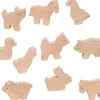 Tout Pour le Jeu 10 animaux de la ferme en bois naturel
