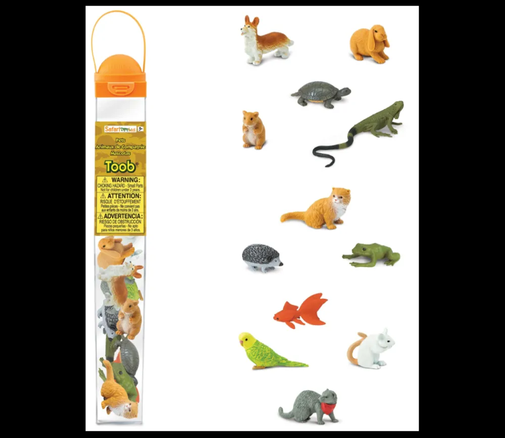 Tout Pour le Jeu 12 Animaux Familiers dans un tube de rangement