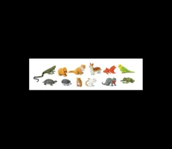 Tout Pour le Jeu 12 Animaux Familiers dans un tube de rangement