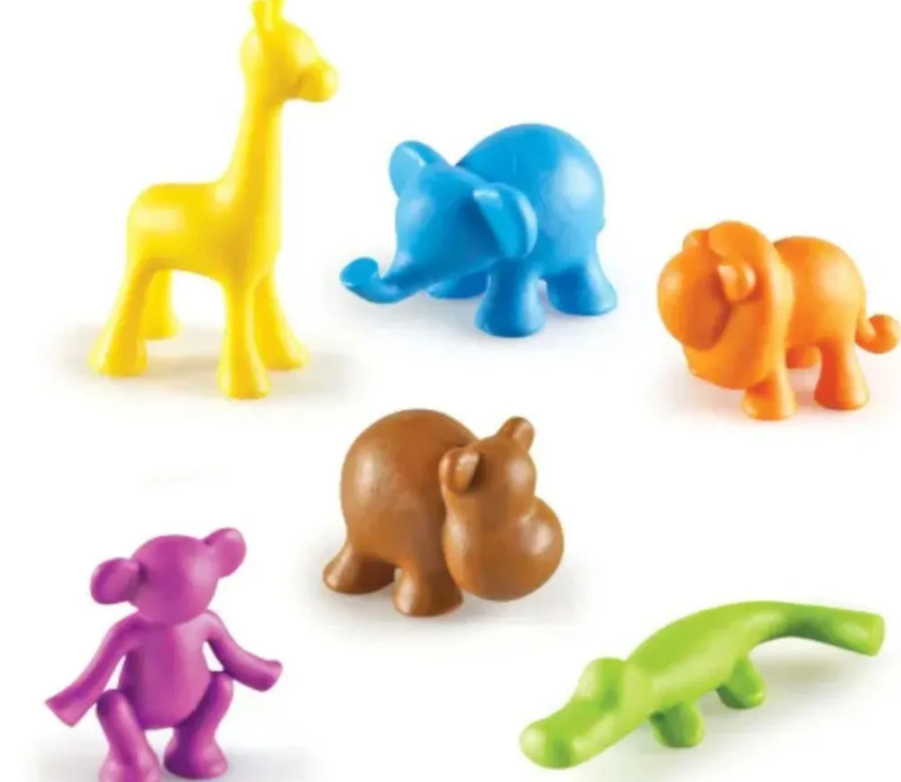 Tout Pour le Jeu 6 Animaux sauvages multicolores environ 3 cm