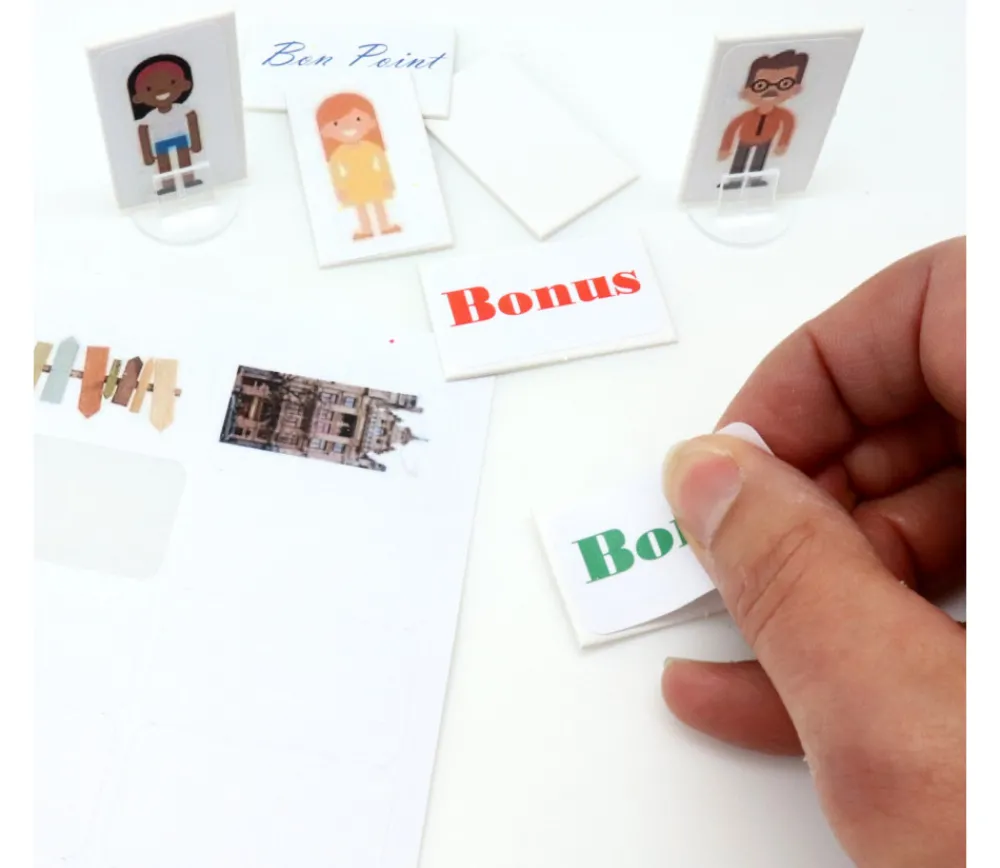 Tout Pour le Jeu 65 autocollants blancs 38.1 x 21.2 mm étiquettes à imprimer