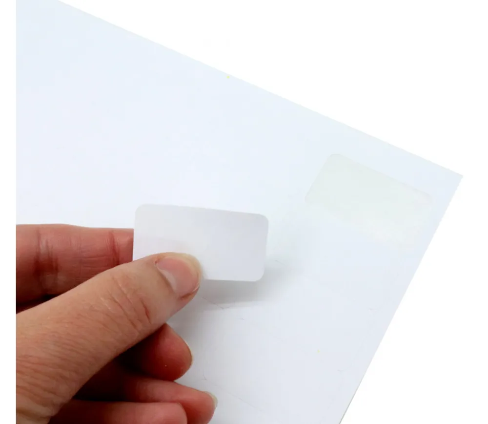 Tout Pour le Jeu 65 autocollants blancs 38.1 x 21.2 mm étiquettes à imprimer