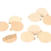 Tout Pour le Jeu 10 Badges neutres en bois 5 cm avec pince à personnaliser