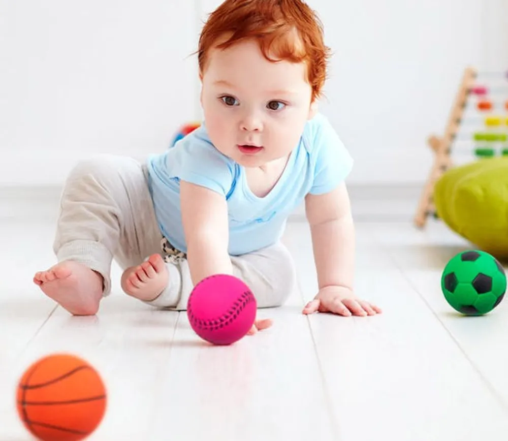 Tout Pour le Jeu 15 balles Ø 6 cm - mini ballon foot, basket, baseball, tennis