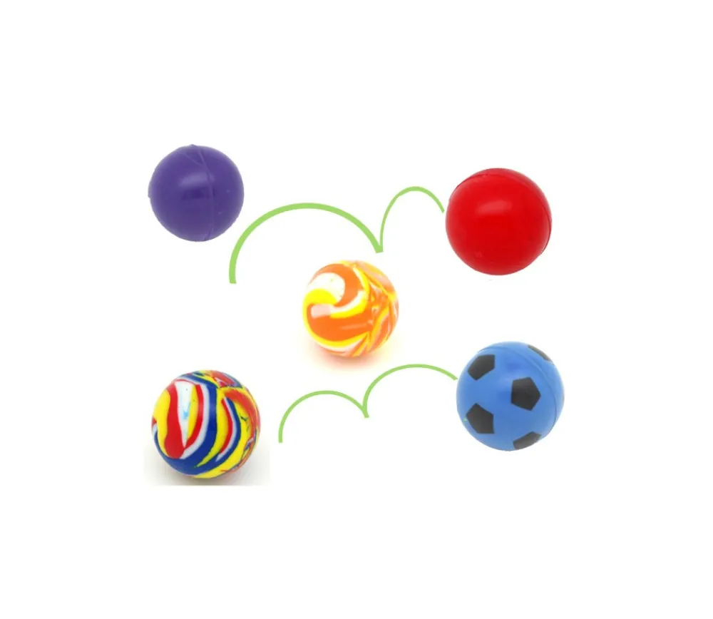 Tout Pour le Jeu 6 Balles rebondissantes de 3 cm de diamètre