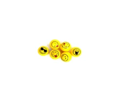 Tout Pour le Jeu 6 Balles smiley Super Rebond 3 cm de diamètre - rebondissantes