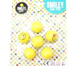 Tout Pour le Jeu 6 Balles smiley Super Rebond 3 cm de diamètre - rebondissantes