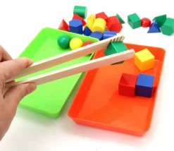 Tout Pour le Jeu 6 barquettes plateaux colorés Bioplastique 12 x 18 x 2.5 cm PM