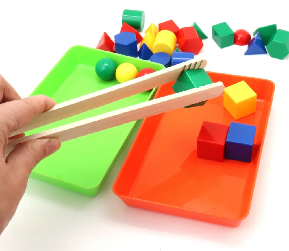 Tout Pour le Jeu 6 barquettes plateaux colorés Bioplastique 12 x 18 x 2.5 cm PM