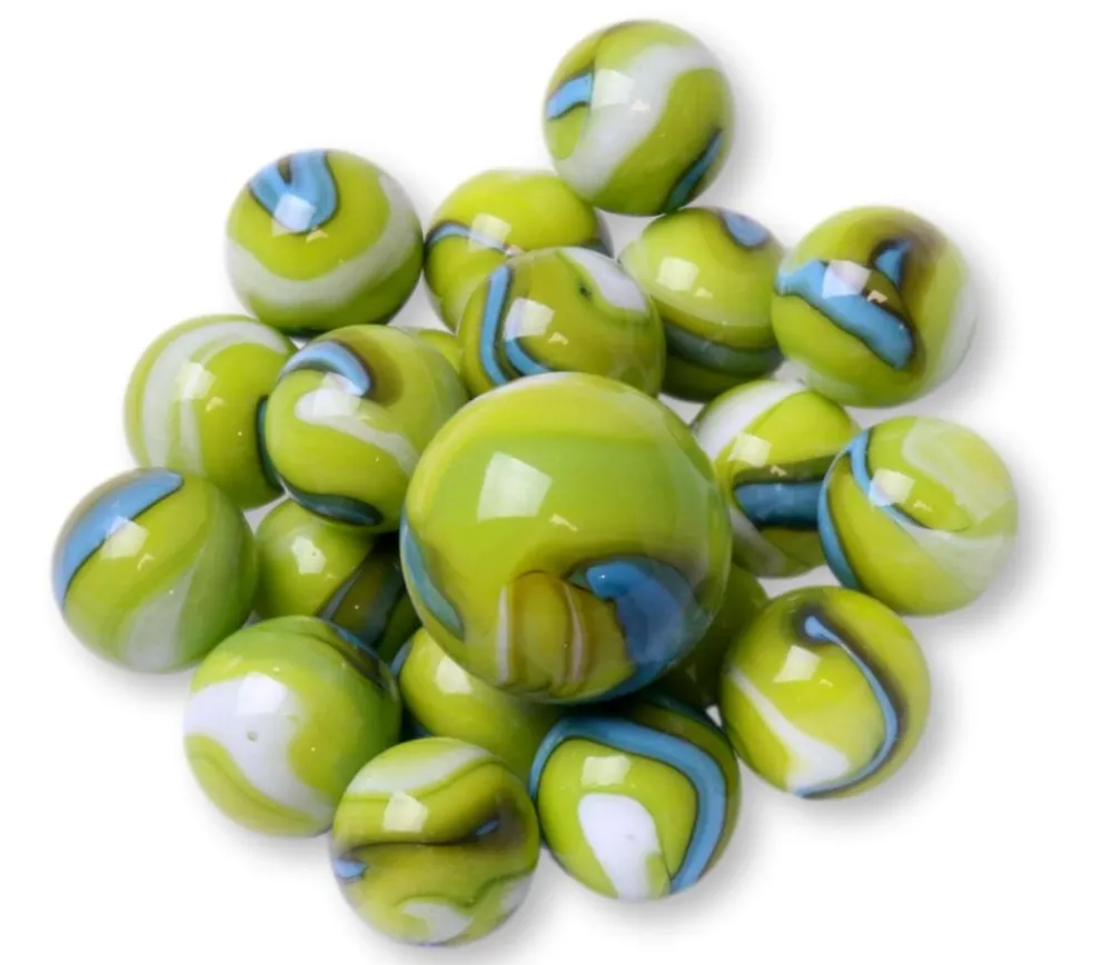 Tout Pour le Jeu 20 Billes Boa vert 16 mm + 1 calot