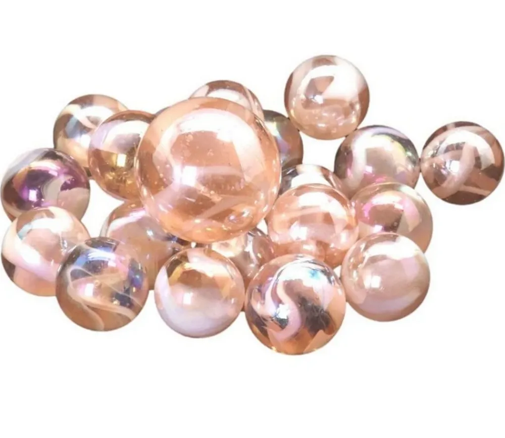Tout Pour le Jeu 20 Billes flamant rose 16 mm + 1 calot 25 mm -