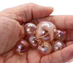 Tout Pour le Jeu 20 Billes flamant rose 16 mm + 1 calot 25 mm -
