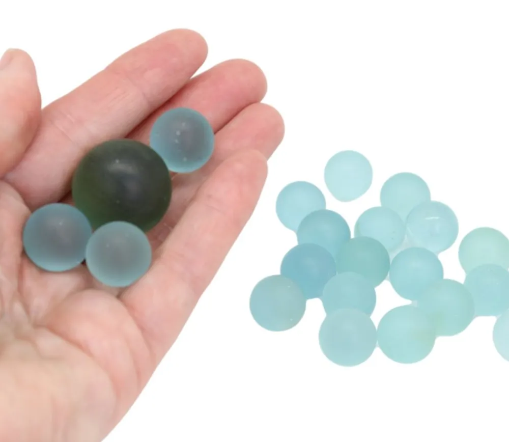 Tout Pour le Jeu 20 Billes givrées 16 mm + 1 calot 25 mm -