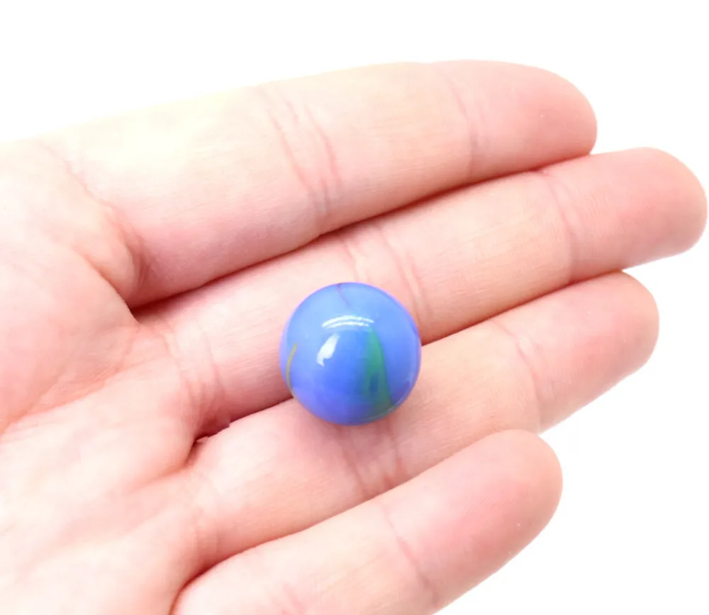 Tout Pour le Jeu 20 Billes néon bleu 16 mm + 1 calot 25 mm -