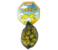 Tout Pour le Jeu 20 Billes opaques jaunes canaris + 1 boulet
