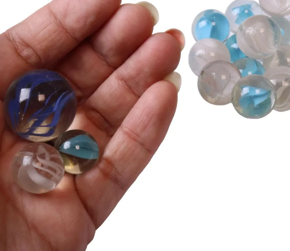 Tout Pour le Jeu 20 Billes ours blanc 16 mm + 1 calot 25 mm -