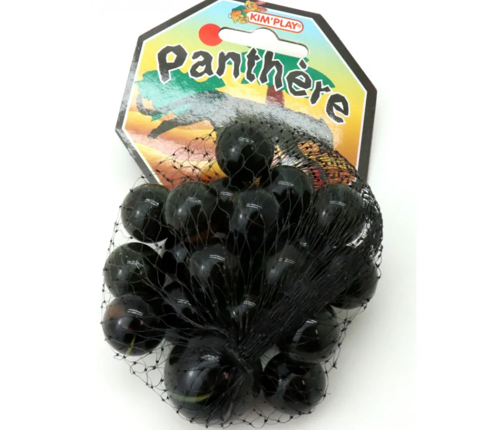 Tout Pour le Jeu 20 Billes Panthère noires avec liseret + 1 calot