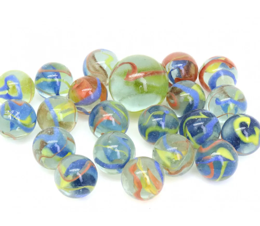 Tout Pour le Jeu 20 Billes Perroquet multi-couleurs + 1 calot pour jeu