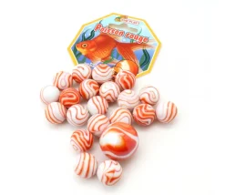 Tout Pour le Jeu 20 Billes Poisson rouge orange pour jeu 16 mm + 1 calot