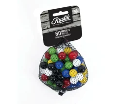 Tout Pour le Jeu 60 billes pour dames chinoises et jeu de toc 12 à 14 mm - 6 couleurs