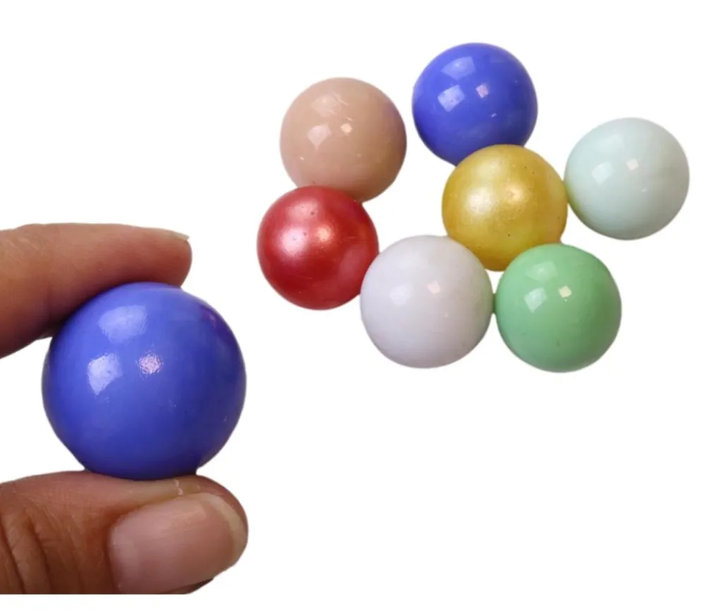 Tout Pour le Jeu 20 Billes série Perle 16 mm + 1 calot 25 mm - couleurs assorties
