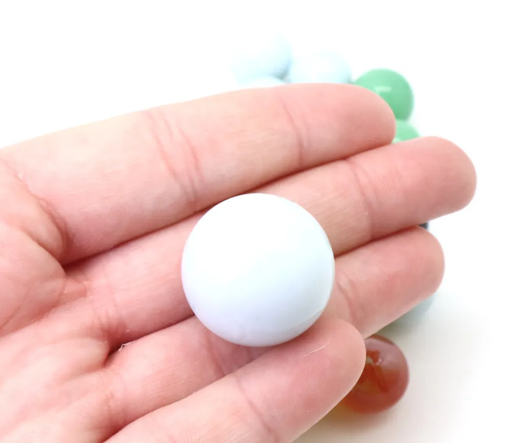 Tout Pour le Jeu 20 Billes série Perle 16 mm + 1 calot 25 mm - couleurs assorties
