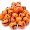 Tout Pour le Jeu 20 Billes tigre multicolores 16 mm + 1 calot 25 mm -