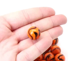Tout Pour le Jeu 20 Billes tigre multicolores 16 mm + 1 calot 25 mm -
