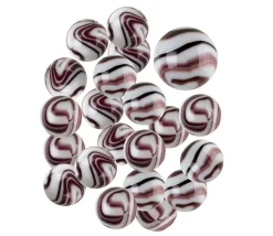 Tout Pour le Jeu 20 Billes Zèbre noir et blanc + 1 calot pour jeu