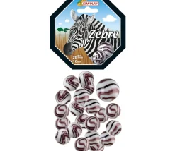 Tout Pour le Jeu 20 Billes Zèbre noir et blanc + 1 calot pour jeu