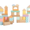 Enfant Tout Pour le Jeu 50 Blocs de construction en bois ton pastel pour jeux