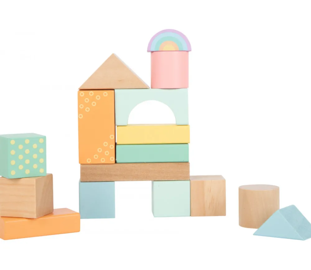 Enfant Tout Pour le Jeu 50 Blocs de construction en bois ton pastel pour jeux