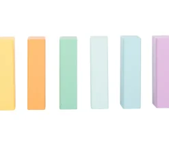 Enfant Tout Pour le Jeu 50 Blocs de construction en bois ton pastel pour jeux