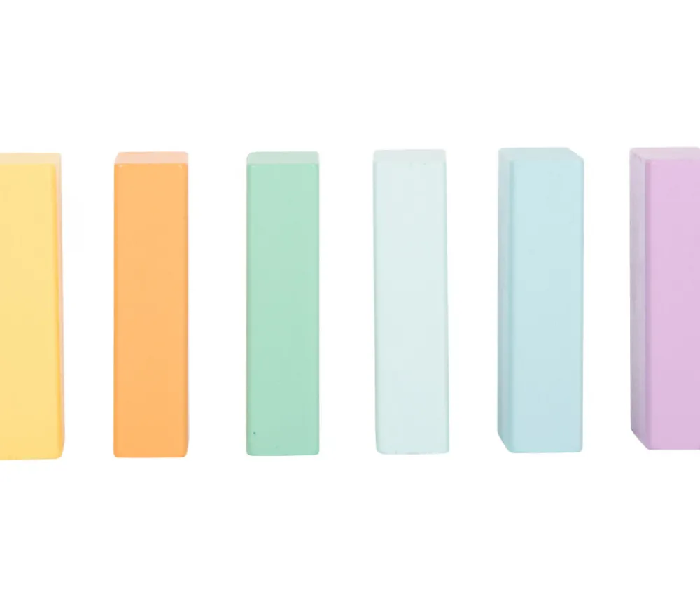 Enfant Tout Pour le Jeu 50 Blocs de construction en bois ton pastel pour jeux
