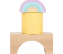 Enfant Tout Pour le Jeu 50 Blocs de construction en bois ton pastel pour jeux