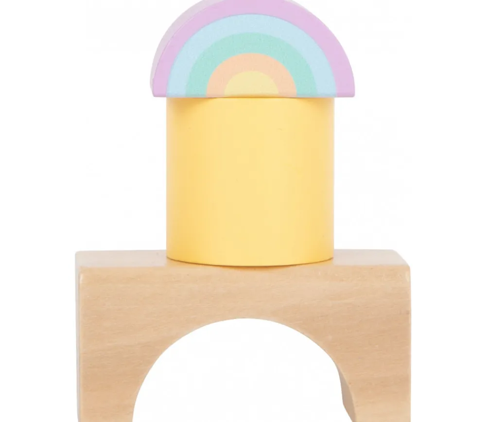 Enfant Tout Pour le Jeu 50 Blocs de construction en bois ton pastel pour jeux