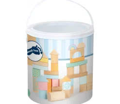 Enfant Tout Pour le Jeu 50 Blocs de construction en bois ton pastel pour jeux