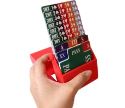 Tout Pour le Jeu 4 boites à enchères jeu Bridge avec cartons d'enchères
