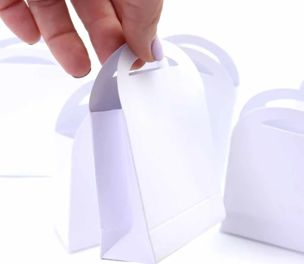 Tout Pour le Jeu 6 Boites Pochettes cadeaux carton blanc 7 x 10 cm