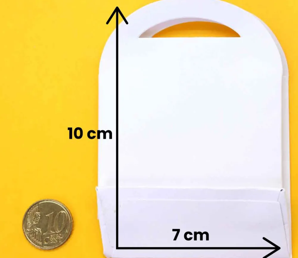 Tout Pour le Jeu 6 Boites Pochettes cadeaux carton blanc 7 x 10 cm
