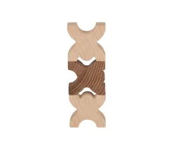 Tout Pour le Jeu 48 Bonhommes X meeple 4.2 cm à empiler en bois marron et naturel