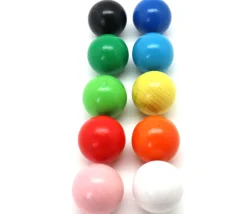 Tout Pour le Jeu 10 boules bois 3 cm multicolores - billes hêtre diamètre 30 mm