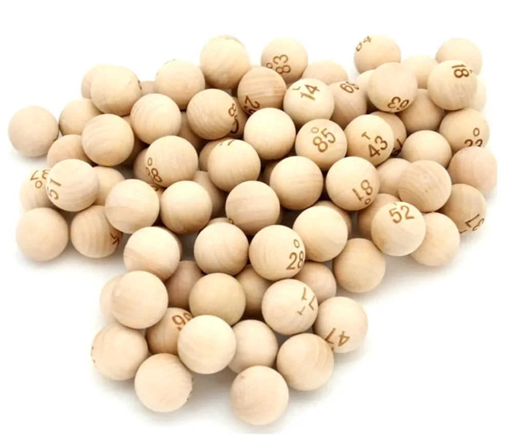 Tout Pour le Jeu 90 Boules en bois tirage loto 25 mm