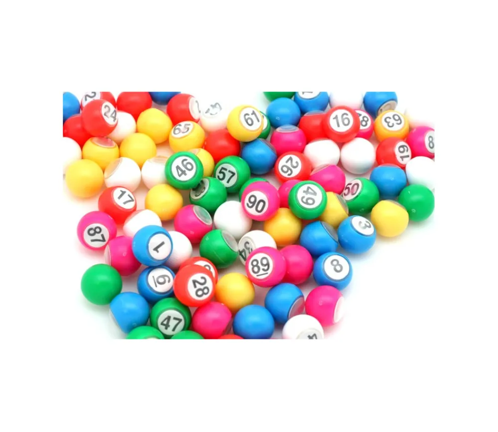 Tout Pour le Jeu 90 boules loto 18 mm de diamètre numérotées en plastique coloré
