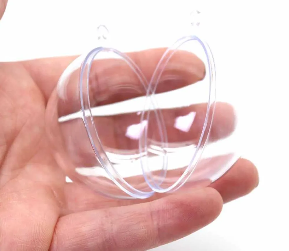 Tout Pour le Jeu 5 Boules plastique cristal 5 cm à remplir et suspendre