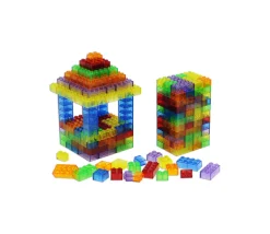 Tout Pour le Jeu 1000 briques de construction multicolores translucides