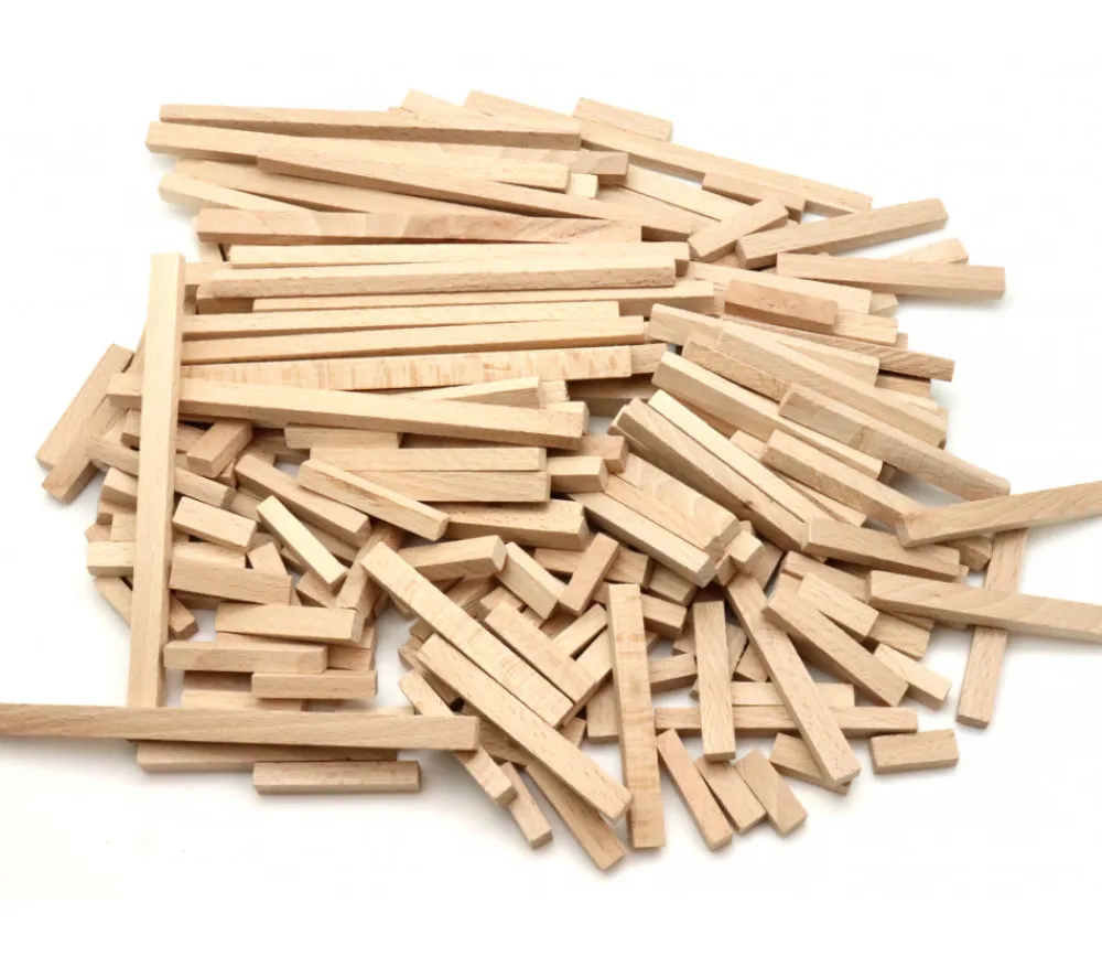 Tout Pour le Jeu 200 buchettes 2.4 à 15 cm bois naturel bricolage et jeux